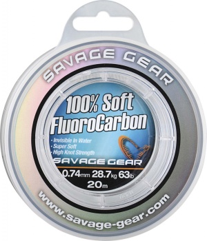 FIR FLUOROCARBON SAVAGE GEAR SOFT 1.0MM/50.5KG/15M - Img 2
