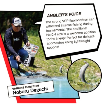 FIR FLUOROCARBON VARIVAS SUPER TROUT AREA VSP SHOCKLEADER 0.117MM 2.5LB 30M - Img 2