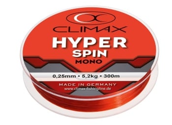 FIR MONOFILAMENT CLIMAX HYPER SPINNING FLUO RED 135m 0.28mm