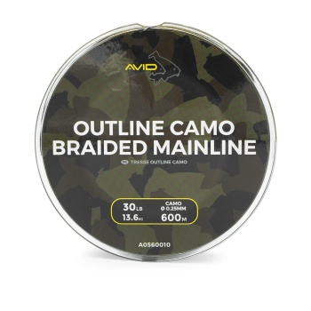 FIR TEXTIL AVID CARP OUTLINE CAMUFLAJ BRAIDED 0.25MM 30LB 600M