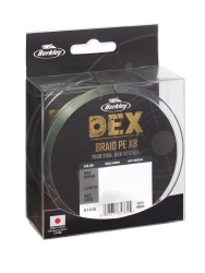 FIR TEXTIL BERKLEY DEX BRAID X8 PE GREEN 0.08MM 6.8KG 300M