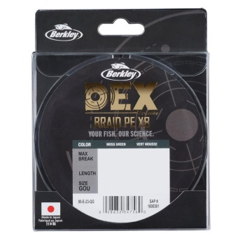 FIR TEXTIL BERKLEY DEX BRAID X8 PE GREEN 0.14MM 12.9KG 150M - Img 3