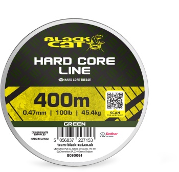 FIR TEXTIL BLACK CAT BC HARD CORE LINE GREEN 45.4KG 0.47MM 400M