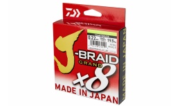 FIR TEXTIL DAIWA J-BRAID GRAND X8E CHARTREUSE 0.18MM / 12.5KG / 270M