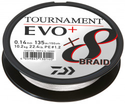FIR TEXTIL DAIWA TOURNAMENT 8XBRAID EVO+ ALB 014MM/10,2KG/135M