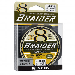 FIR TEXTIL KONGER RIGGING LINE BRAIDER X8 0.04MM 4.05KG 10M OLIVE GREEN