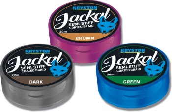 FIR TEXTIL KRYSTON JACKAL SEMI STIFF COATED 20m 30lb Dark Silt