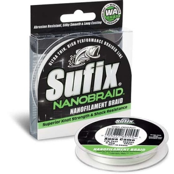 FIR TEXTIL SUFIX NANO BRAID 135M 0.08MM / 3.7KG / 8LB / AQUA CAMO