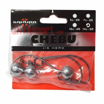 JIG LESTAT SAKURA CHEBU JIGHEAD 5GR NO.2/0 - Img 3