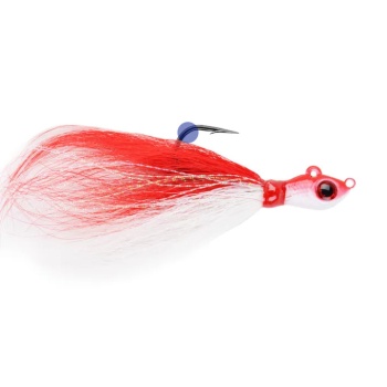 JIG MUSTAD BIG EYE BUCKTAIL RED WHITE CRYSTAL FLASH 3.5G