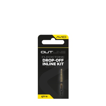KIT MONTURI AVID CARP OUTLINE FLECKTONE DROP-OFF INLINE 6BUC/PLIC