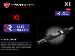 LANSETA FAVORITE X1 802H 2.44M 20-50G EX-FAST 2BUC