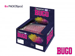 LARVE DELPHIN BUGO CHEESE, CULOARE VOGON, 4CM, 15BUC/PLIC