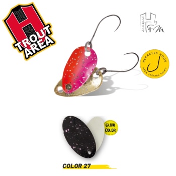 LINGURITA OSCILANTA HERAKLES TROUT AREA NAIL 2.0gr Culoare 27 Black Glow