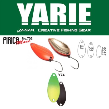 LINGURITA OSCILANTA YARIE JESPA 702 PIRICA MORE 2.6GR CULOARE Y74 GREEN/LEMON