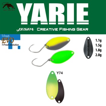 LINGURITA OSCILANTA YARIE JESPA 710T T-FRESH EVO 1.5GR CULOARE Y74 GREEN/LEMON