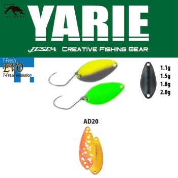 LINGURITA OSCILANTA YARIE JESPA 710T T-FRESH EVO 1.8GR CULOARE AD20 FIRST FIRE