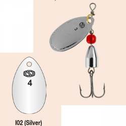 LINGURITA ROTATIVA 1 4GR SWIMY INLINE SPINNER I02 SILVER