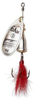 LINGURITA ROTATIVA DAM EXECUTOR DRESSED SPINNER NR.4 8G S SILVER