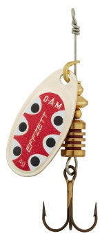 LINGURITA ROTATIVA DAM STANDARD SPINNER NR.1 3G S SILVER BLACK DOT