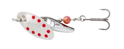 LINGURITA ROTATIVA SAVAGE GEAR SPINNER STICKLEBAIT NR.1 4.5G SINKING DIRTY SILVER RED