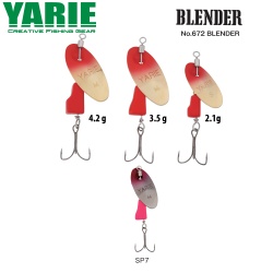 LINGURITA ROTATIVA YARIE JESPA 672 BLENDER 3.5GR CULOARE SP7 PINK/PINK