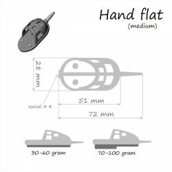 MOMITOR METHOD FEEDER ORANGE HAND FLAT DF440 40GR BULK