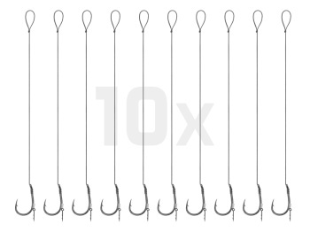 MONTURA DELPHIN BRAIDED STING FEEDER RIG / 10BUC 12CM / 0.14MM / TURNER #8 - Img 4