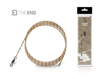 MONTURA DELPHIN THE END LEADCORE + SWIVEL / 3 BUC 1M