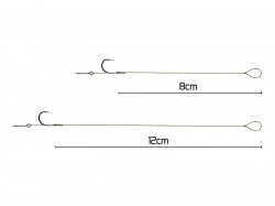 MONTURA FEEDER DELPHIN NOLIMIT STING / 6BUC 12CM / 15LBS / BARB NR.4 / STING 7MM