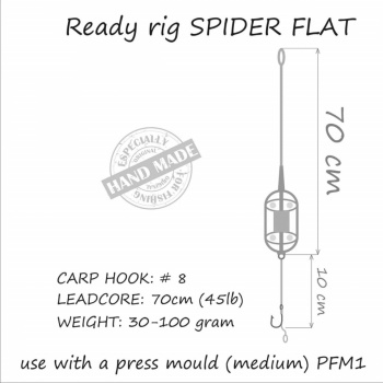 MONTURA FEEDER ORANGE NR.4 30GR METHOD SPIDER FLAT - Img 4