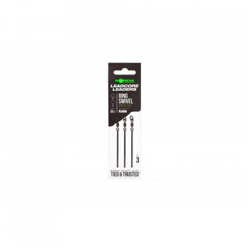 MONTURA LEADCORE KORDA KABLE RING SWIVEL 50CM WEED - Img 2