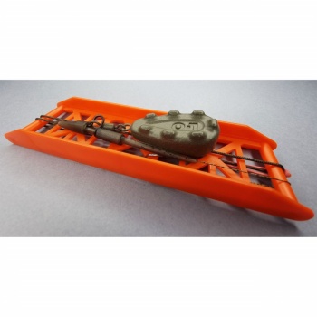 MONTURA PLUMB PIERDUT + RIG CRAP NO.70 ORANGE POWER CLIP GRIP 85GR - Img 3