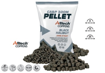 PELETE CARP ZOOM BLACK HALIBUT PELLET 15mm 800gr