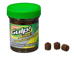 PELETE PASTRAV BERKLEY GULP ALIVE TROUT PELLET 9MM GARLIC NATURAL