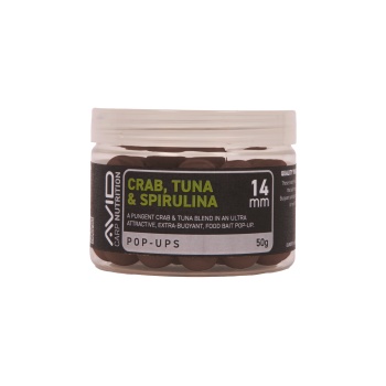 POP-UP AVID CARP CRAB TUNA & SPIRULINA 14MM