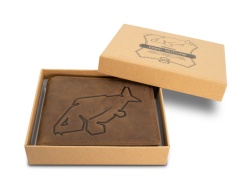 PORTOFEL DIN PIELE DELPHIN CARP OUTLINE