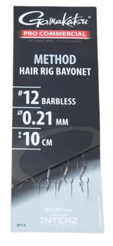 RIG GAMAKATSU METHOD HAIR RIG BAYONET NR.12/0,21MM/10CM 8BUC/PL