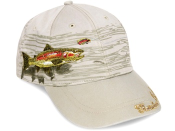 SAPCA FLYING FISHERMAN RAINBOW TROUT STONE CAP