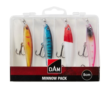 SET 4 VOBLERE DAM MINNOW PACK INC. BOX 8CM