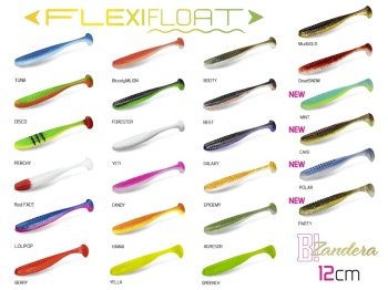 SET BOX DELPHIN ZANDERA FLEXIFLOAT UVS / 6X 5BUC 12CM / MINT