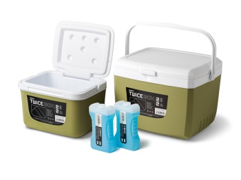 SET CUTII FRIGORIFICE DELPHIN TWICEBOX 2IN1 5L +13L / 2X400ML - Img 1
