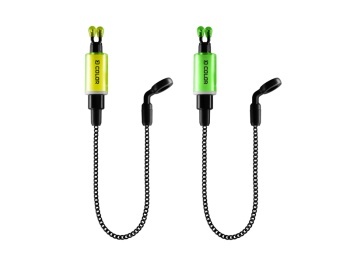 SET HANGERI CU LANT DELPHIN COLOR / 2 BUC VERDE + GALBEN - Img 3
