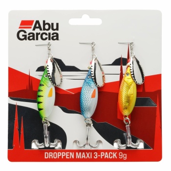 SET LINGURITE ROTATIVE ABU GARCIA DROPPEN MAXI 7.5CM / 9G 3-PACK