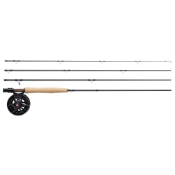 SET PESCUIT LA MUSCA GREYS FIN ROD. REEL & LINE COMBO 2.72M 6LINE 4PC/ 5/6 Reel / WF6F Line