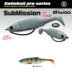 SHAD BIWAA SUBMISSION 5 13CM 28 GOLD PERCH 3BUC/PLIC