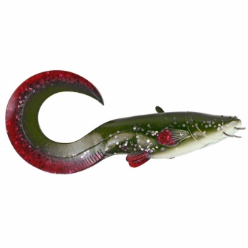 SHAD DAM EFFZETT 200MM GREEN CATFISH CURL TAIL - Img 4