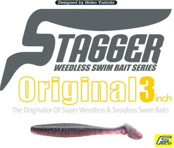 SHAD HIDE UP STAGGER ORIGINAL 3 SALT 7.6CM SN-13 SHIROGOSU 10BUC/PLIC - Img 2