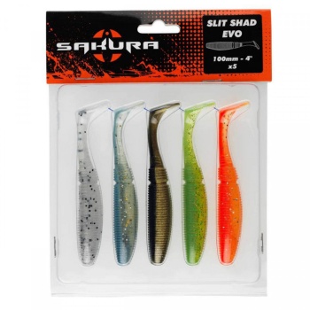 SHAD SAKURA SLIT SHAD EVO 85MM COLOR MIX 6BUC - Img 3