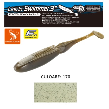 SHAD TIEMCO LINKIN SWIMMER 3 7.6CM CULOARE 170 9BUC/PLIC